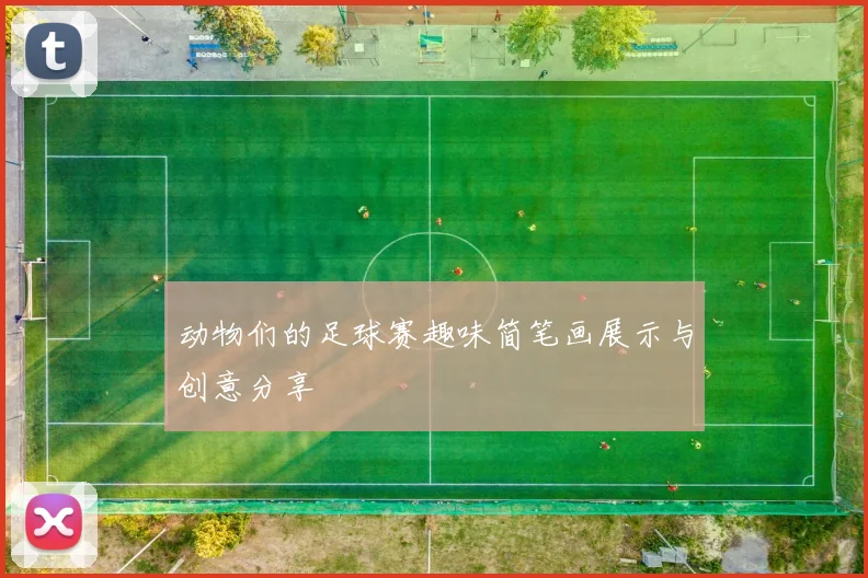 动物们的足球赛趣味简笔画展示与创意分享